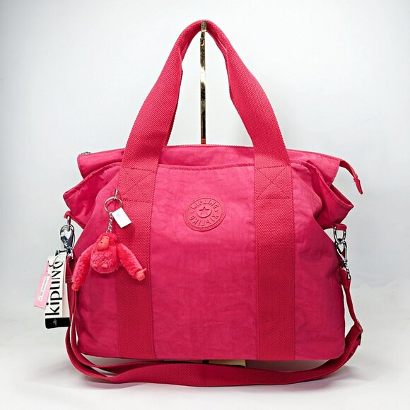 Kipling Minta Large Tote Removable Shoulder Strap Confetti Pink (MSRP $119) - Picture 4 of 10